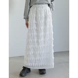 [低身長サイズ有]フリルジャガードカットソーナロースカート | Re:EDIT | 詳細画像3 