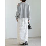 [低身長サイズ有]フリルジャガードカットソーナロースカート | Re:EDIT | 詳細画像8 