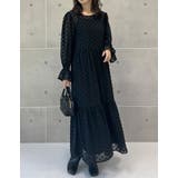 ブラック(001) | ペチコート付きシアードビーバックリボンワンピース | Re:EDIT