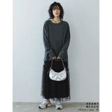 [低身長/高身長サイズ有]ハートフロッキーチュールフレアスカート | Re:EDIT | 詳細画像2 