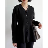 スポンジニットペプラムカーディガン | Re:EDIT | 詳細画像2