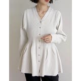 スポンジニットペプラムカーディガン | Re:EDIT | 詳細画像3