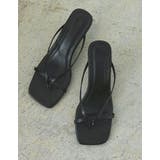 [大きいサイズ有]細ストラップスクエアトゥトングサンダル | Re:EDIT | 詳細画像2 