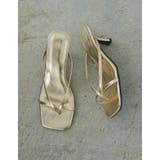 [大きいサイズ有]細ストラップスクエアトゥトングサンダル | Re:EDIT | 詳細画像4 