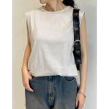 [二の腕すっきり]コットンフレンチスリーブチュニックTシャツ | Re:EDIT | 詳細画像17 