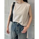 [二の腕すっきり]コットンフレンチスリーブチュニックTシャツ | Re:EDIT | 詳細画像23 