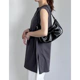 [二の腕すっきり]コットンフレンチスリーブチュニックTシャツ | Re:EDIT | 詳細画像31 