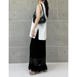 [二の腕すっきり]コットンフレンチスリーブチュニックTシャツ | Re:EDIT | 詳細画像38 