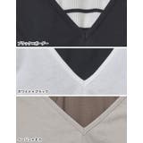 [低身長 高身長サイズ有][2点セット]カップ付きテレコアメスリワンピース×Vネ… | Re:EDIT | 詳細画像19 