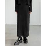 [低身長サイズ有]スパンコールラメミックスニットナロースカート | Re:EDIT | 詳細画像4 