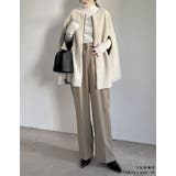 ムートンボアパイピングフレアポンチョ | Re:EDIT | 詳細画像12