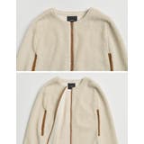 ムートンボアパイピングフレアポンチョ | Re:EDIT | 詳細画像13