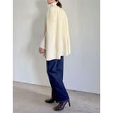 ムートンボアパイピングフレアポンチョ | Re:EDIT | 詳細画像6