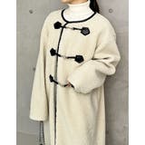 [低身長サイズ有]パイピングビットボアロングコート | Re:EDIT | 詳細画像5 