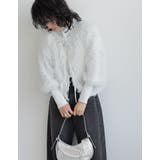 前後2WAYフェザーリボンボリュームスリーブカーディガン | Re:EDIT | 詳細画像35