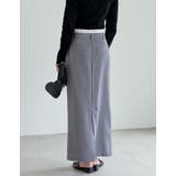 [低身長サイズ有]ソフトツイルダブルウエストナロースカート | Re:EDIT | 詳細画像17 