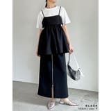 ふくれジャガードペプラムスリットキャミソール | Re:EDIT | 詳細画像6 