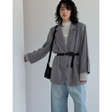 ソフトツイルラインデザインオーバーサイズジャケット | Re:EDIT | 詳細画像13