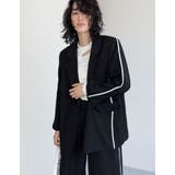 ソフトツイルラインデザインオーバーサイズジャケット | Re:EDIT | 詳細画像2