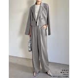 [低身長/高身長サイズ有]ソフトツイルダブルウエストスラックスパンツ | Re:EDIT | 詳細画像12 