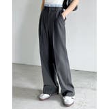 [低身長/高身長サイズ有]ソフトツイルダブルウエストスラックスパンツ | Re:EDIT | 詳細画像5 