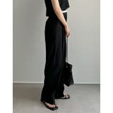 [低身長/高身長サイズ有]ソフトツイルダブルウエストスラックスパンツ | Re:EDIT | 詳細画像10 