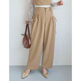 [低身長/高身長サイズ有]ソフトツイルリボンポケットバルーンパンツ | Re:EDIT | 詳細画像2 