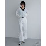 [低身長/高身長サイズ有]ナイロンシマーメタリックサイドリボンパンツ | Re:EDIT | 詳細画像6 