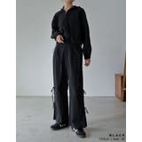 [低身長/高身長サイズ有]ナイロンシマーメタリックサイドリボンパンツ | Re:EDIT | 詳細画像8 