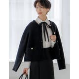 ホワイト×ブラック(003) | 2WAYボウタイシャツブラウス | Re:EDIT