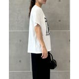 [接触冷感][UVカット]モノトーンプリントTシャツ | Re:EDIT | 詳細画像13 