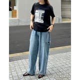 [接触冷感][UVカット]モノトーンプリントTシャツ | Re:EDIT | 詳細画像16 