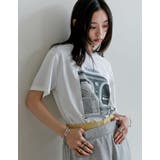 [接触冷感][UVカット]モノトーンプリントTシャツ | Re:EDIT | 詳細画像4 