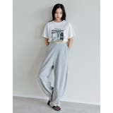 [接触冷感][UVカット]モノトーンプリントTシャツ | Re:EDIT | 詳細画像8 