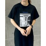 [接触冷感][UVカット]モノトーンプリントTシャツ | Re:EDIT | 詳細画像25 