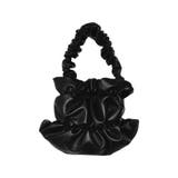 ブラック(001) | フェイクレザーギャザーハンドバッグ | Re:EDIT