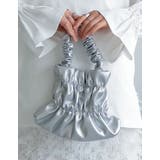 シルバー(023) | フェイクレザーギャザーハンドバッグ | Re:EDIT