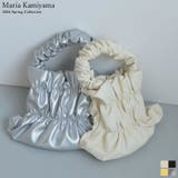 フェイクレザーギャザーハンドバッグ | Re:EDIT | 詳細画像1