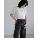 クロップド丈スパンコールロゴTシャツ | Re:EDIT | 詳細画像11