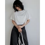 クロップド丈スパンコールロゴTシャツ | Re:EDIT | 詳細画像3