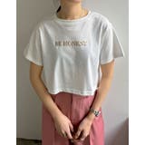 クロップド丈スパンコールロゴTシャツ | Re:EDIT | 詳細画像5