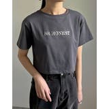 クロップド丈スパンコールロゴTシャツ | Re:EDIT | 詳細画像6