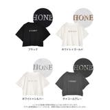 クロップド丈スパンコールロゴTシャツ | Re:EDIT | 詳細画像18