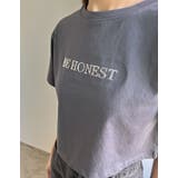 クロップド丈スパンコールロゴTシャツ | Re:EDIT | 詳細画像22