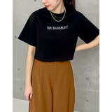 クロップド丈スパンコールロゴTシャツ | Re:EDIT | 詳細画像24