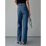 [低身長/高身長サイズ有]ワイドストレートドットデニムパンツ | Re:EDIT | 詳細画像23 