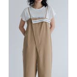 [低身長/高身長サイズ有]ツイルマーベルトデザインキャミサロペット | Re:EDIT | 詳細画像13 