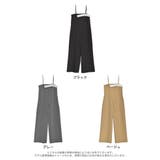 [低身長/高身長サイズ有]ツイルマーベルトデザインキャミサロペット | Re:EDIT | 詳細画像18 