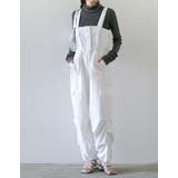 [低身長/高身長サイズ有]ナイロンタフタウエストドロストカーゴサロペット | Re:EDIT | 詳細画像3 