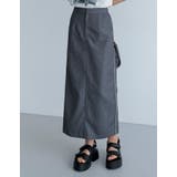 ストライプグレー(030) | ライトツイルサイドラインor無地ナロースカート | Re:EDIT